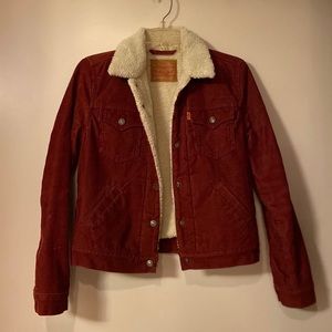 Levi’s Strauss & Co. red corduroy jacket
